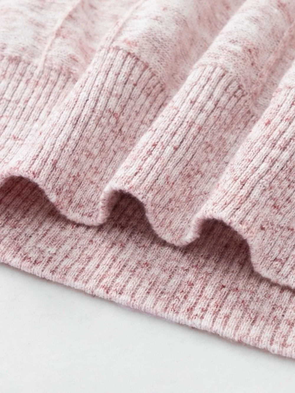 Loro Piana Blush Pink Short-Sleeve Crewneck Sweater